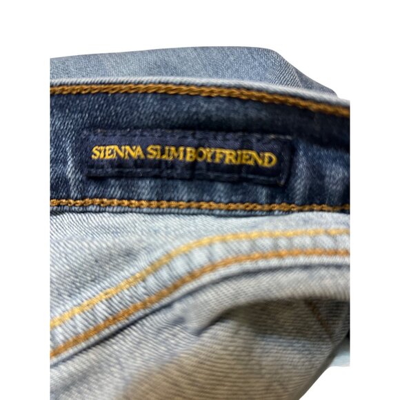 Lucky Brand Sienna Slim Boyfriend Jeans Light Distressing Blue Denim Size 00 - Picture 5 of 5
